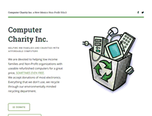 Tablet Screenshot of computercharitynm.org